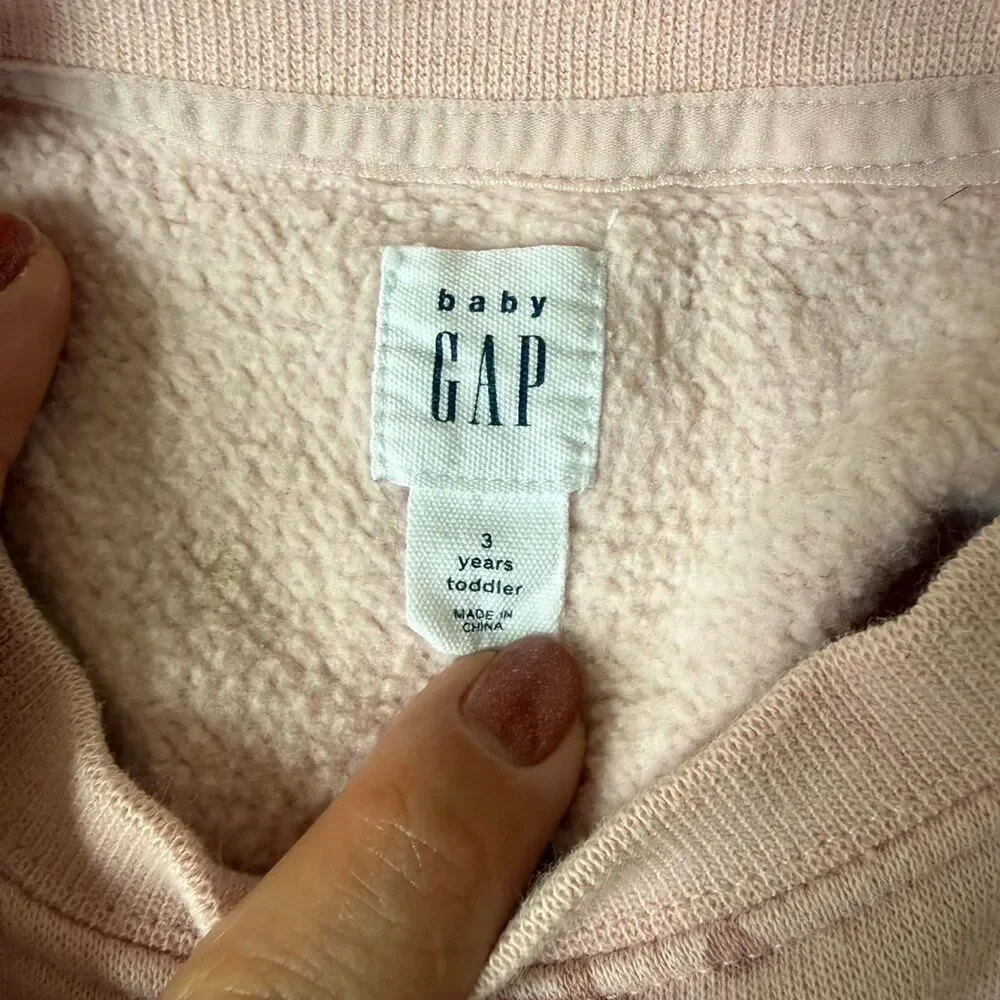 Baby GAP x Hello Kitty Pink Fleece Sweatshirt Size 3 Years